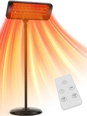 Outdoor Heaters for Patio, 12H Timer&3 Heat Level, IP54 Waterp...