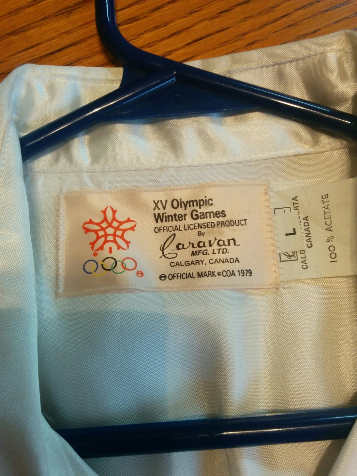 Vintage Calgary 1988 Winter Olympics Official Western Shirt - Silk - Mens Large