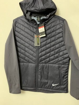 nike running padded hooded jacket