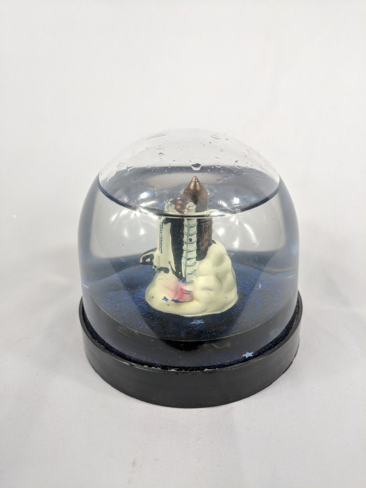U.S. Space & Rocket Center Huntsville Alabama Blue Glitter Water Globe