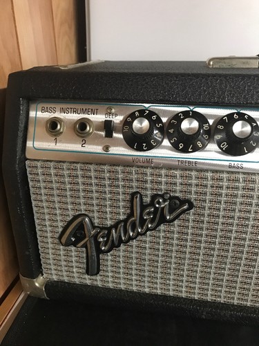 Late 1960's Vintage Fender Silverface Bassman 50 Head