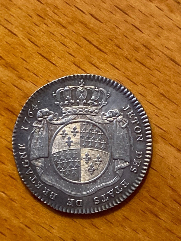 Jeton Argent Louis Xv ÃTats De Bretagne Ã  Rennes 1764 Ille Et Vilaine Daniel 113