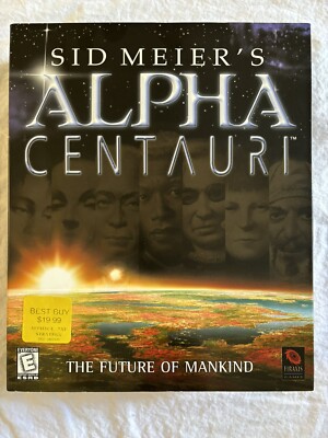 Sid Meier's Alpha Centauri - PC - Big Box -  W/ Poster Windows 98 95 FREE SHIP