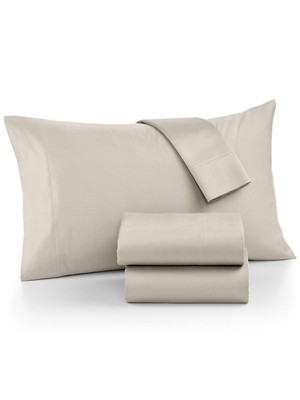 AQ TEXTILES Beige Solid 700 Thread Count King \ California King Комплект простыней