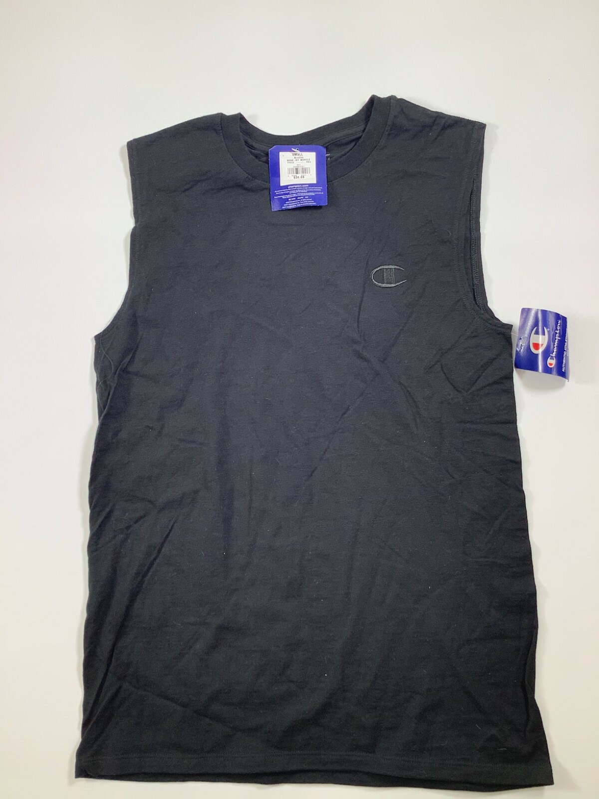Mens Champion Black Sleeveless Shirt Small NEW! NWT | eBay