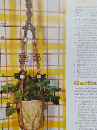 Wall Pot Hangers Jewelry Owl Mad about Macrame Hazel Pearson Handicrafts VTG 70s