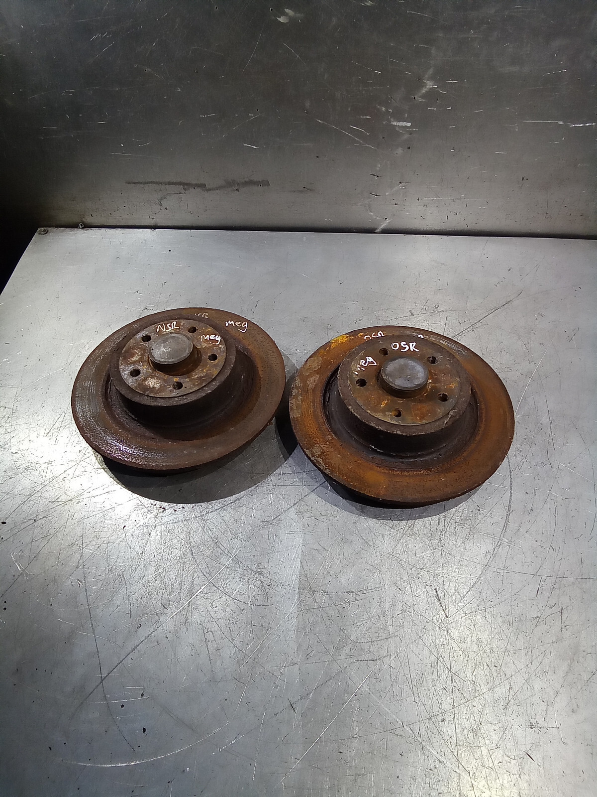 Renault Megane 225 Turbo 2002-2008 PAIR of Rear Brake Discs & Wheel Bearings