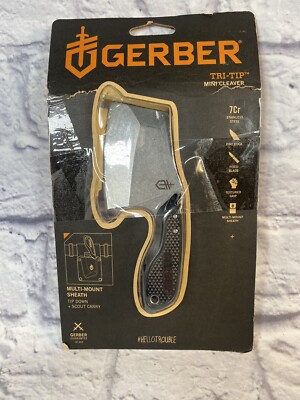 Gerber Tri Tip Mini Cleaver Knife - 2018 New! Missing Case