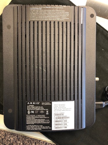 Arris TG1672G Wireless Cable Gateway Modem 2.4GHz and 5GHz router Tested Works