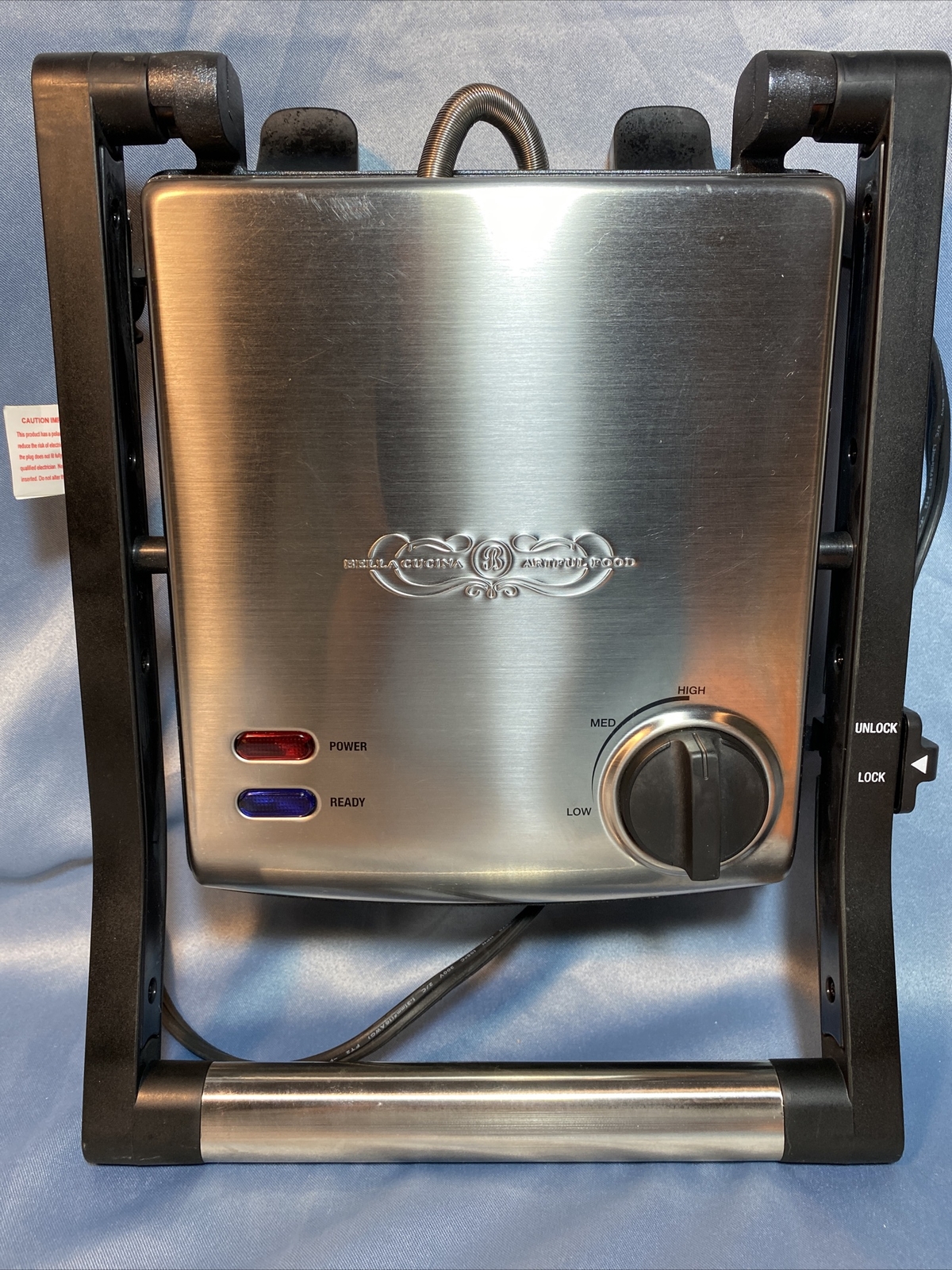 bella cucina artful food panini press