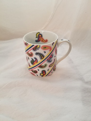 1985 Taitu Paisley Coffee Cup Mug by E. Bargain Italy