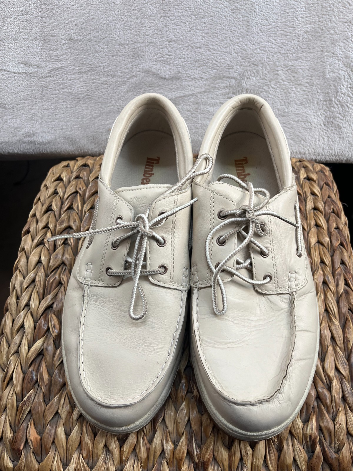 Timberland Lace-Up Shoes Mens  Size 10M Beige Casual