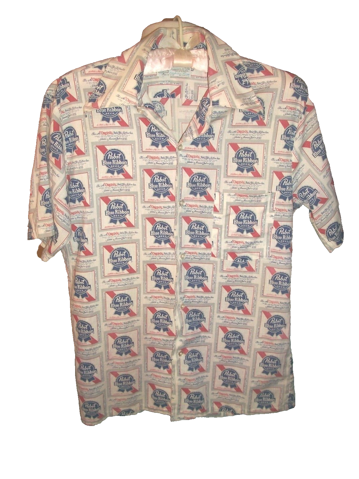 1970年代 Pabst Blue Ribbon Beer 総柄 S⁄Sシャツ | FREEWAY WEB STORE