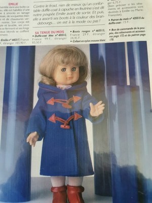 PATRONS POUPEES MODES & TRAVAUX  M.FRANCOISE J.MICHEL & MICHEL ANNEE 1987