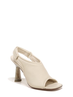 ВИНС. Женские кожаные босоножки Quest Quest с квадратным носком и подкладкой цвета слоновой кости, 8 М