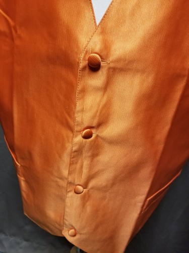 St. Patrick Men 2XL Orange Special Occasion Vest Wedding Groom Nwot Fall AUTUMN