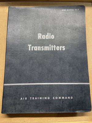 AIR TRAINING COMMAND ATRC Manuals Radio Transmitters 52-7 
