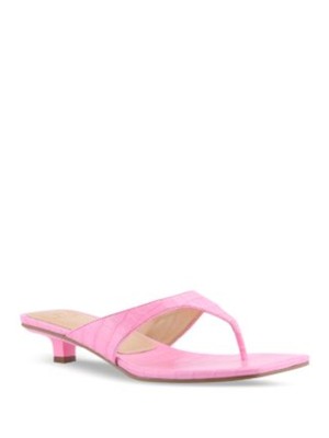 

Женские розовые кожаные сандалии без шнуровки MARC FISHER Faren на каблуке «кошка», размер 5,5 м, Розовый, MLFAREN2