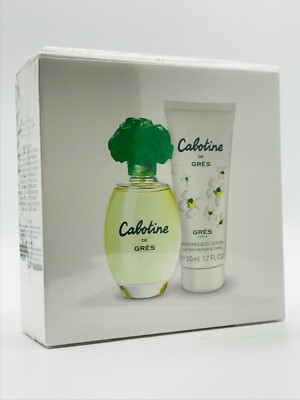 Cabotine De Gres 2pc Set Perfume edt Spray 1.7 oz Body Lotion 1.7 oz New In Box