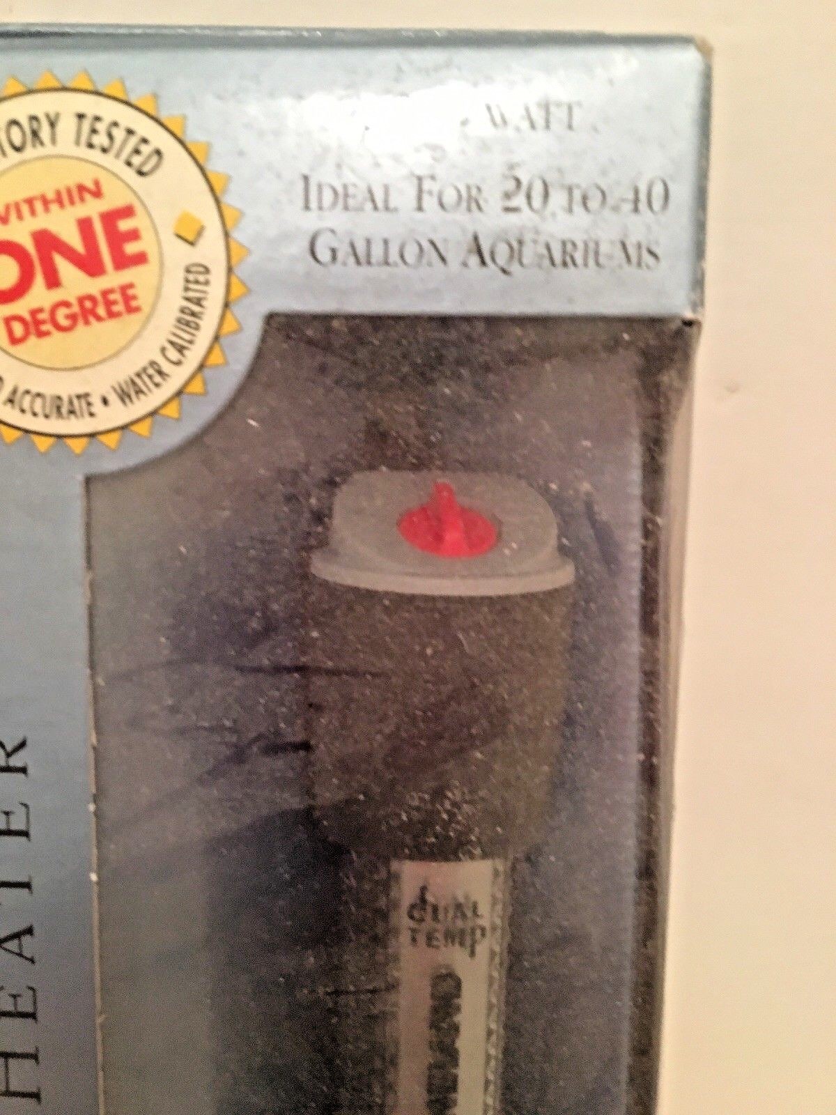 Marineland Aquarium Heater 200w Dual-Temp 20-40 Gallon Submersible Pre-Set NIB
