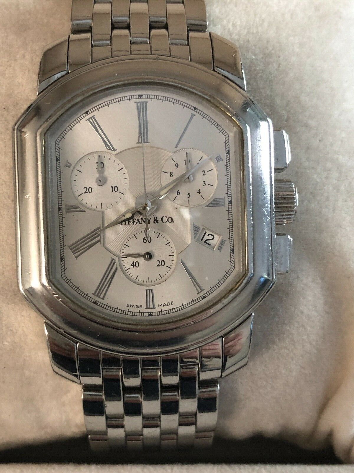 Tiffany & Co. Mark Coupe Quartz Chronograph Men's Watch in Tiffany & Co. Mark Coupe Quartz Chronograph Men's Watch in