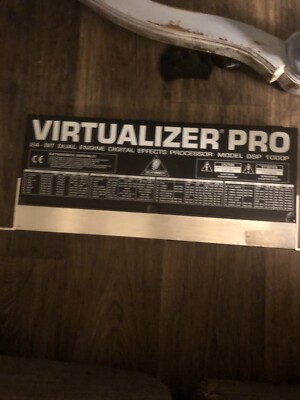 Behringer Virtualizer Pro DSP-1000P 24-bit dual engine digital effects processer