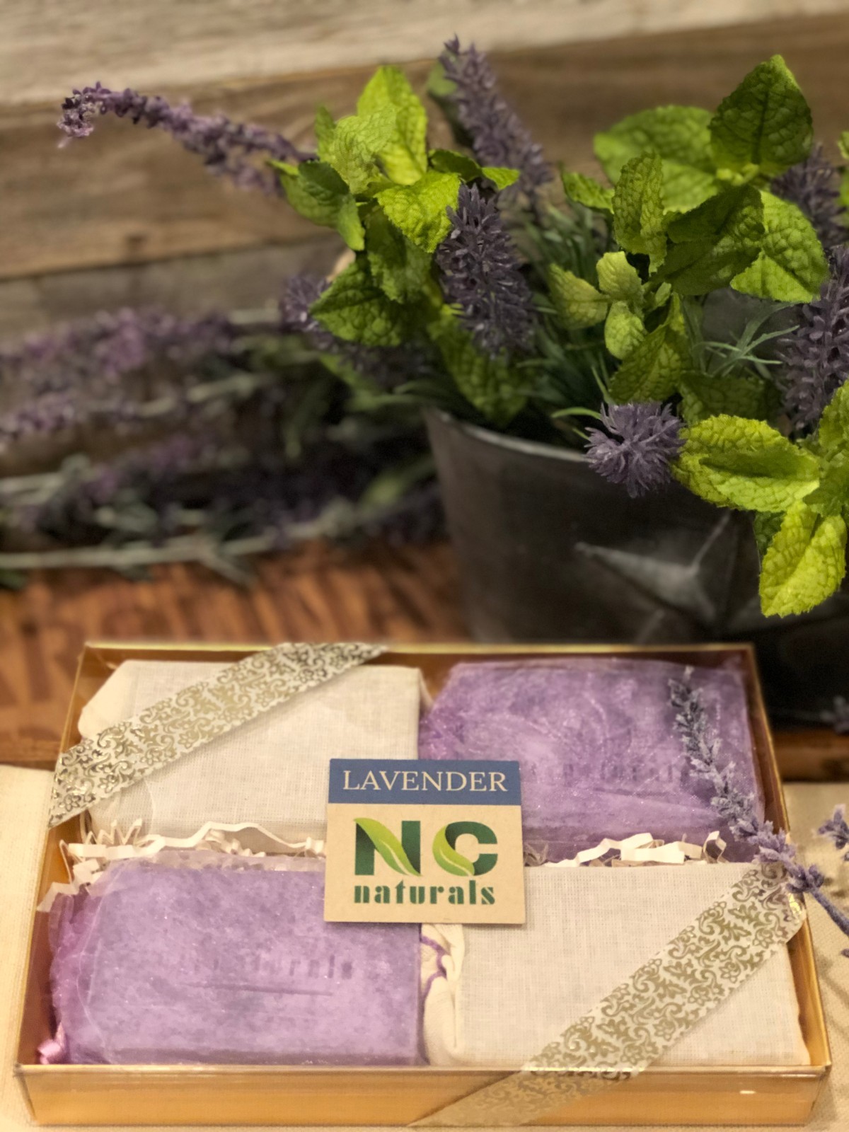 Organic Goat Milk Soap Bars Set - Pure Lavender Essential Oils | Made in NC USA