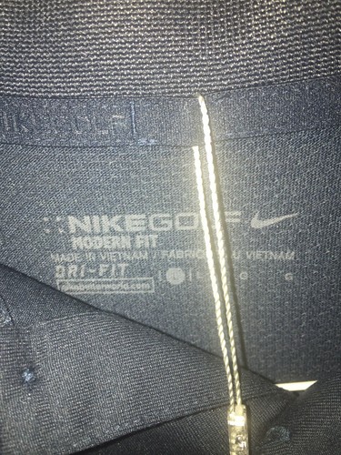 MENS L NIKE MODERN FIT DRI-FIT GOLF POLO SHIRT 833075 454 / BLUE & WHITE $75