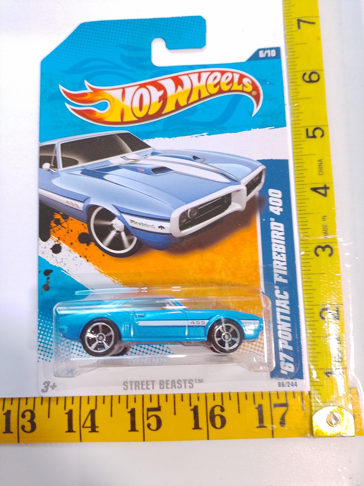 Hot Wheels 2011 Street Beasts 67' Pontiac Firebird 400 86/244