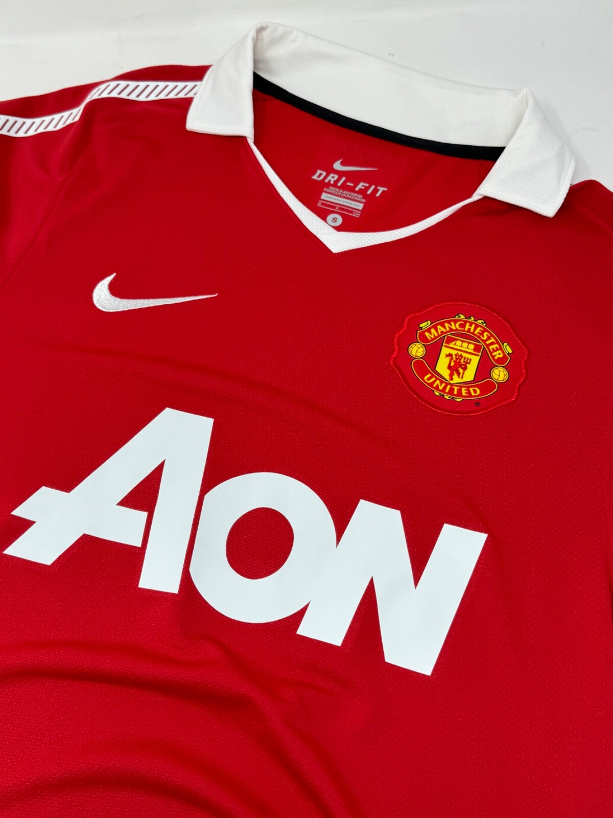 Nike Dri-Fit Manchester United AON Home Jersey Red Sz Small