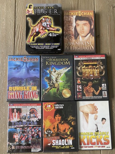 Kung Fu Martial Arts Movies DVD Lot Jackie Chan Bruce Lee