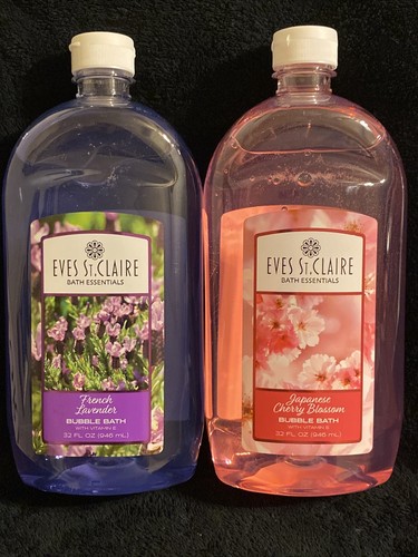 Lot of 2 Eves St Claire Variety Pack Bubble Bath, 32 fl.oz