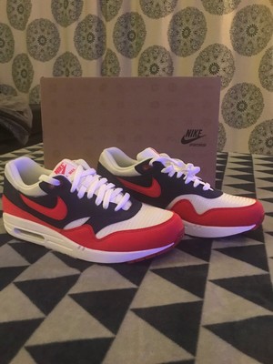 air max 1 grey and red
