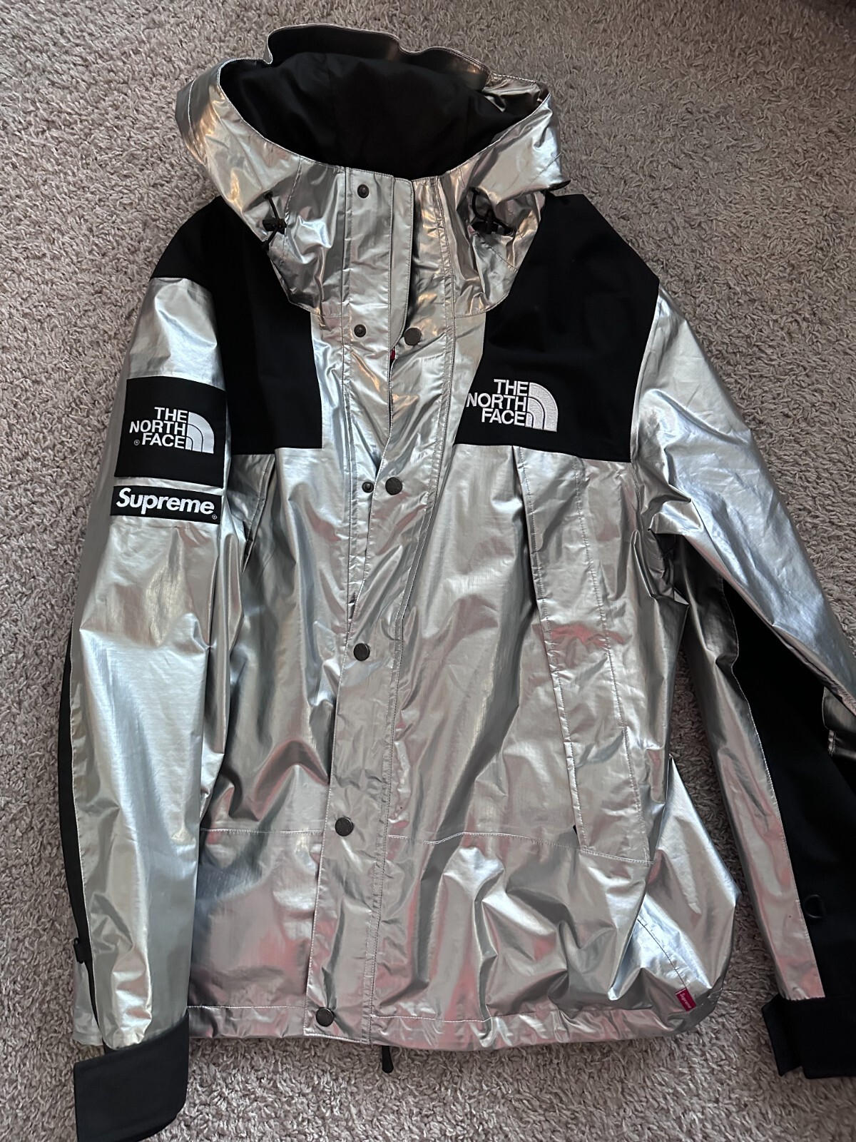 Supreme The North Face Metallic Mountain Parka Silver | eBay Supreme The North Face Metallic Mountain Parka Silver | eBay