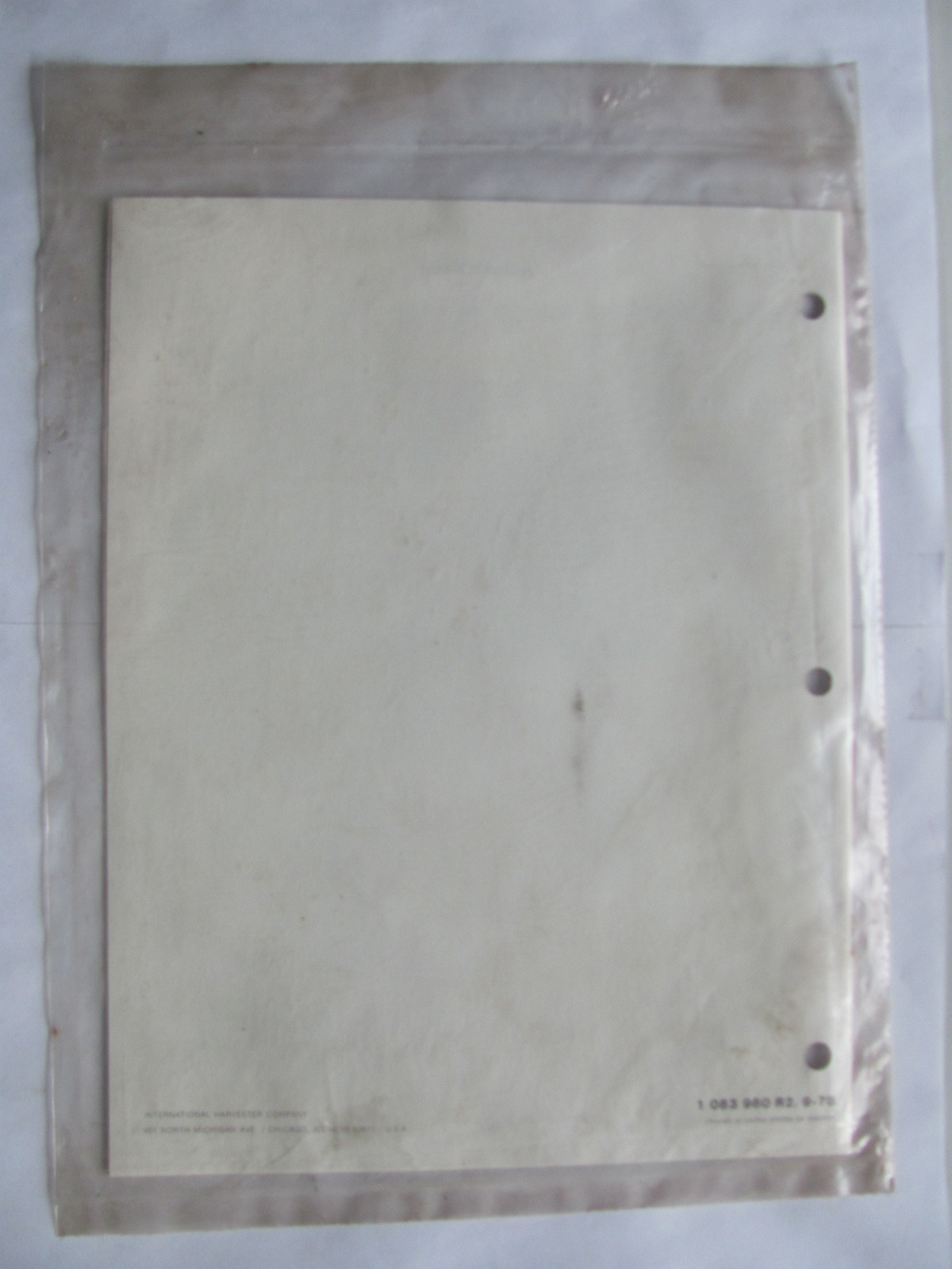 IH International 1190 Mower Conditioner Set Up Instruction Manual