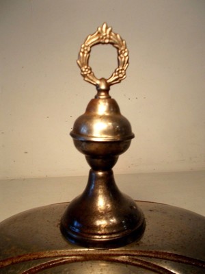 Vintage / Antique Wood Stove Finial  with Oval Dome Swing Top Part