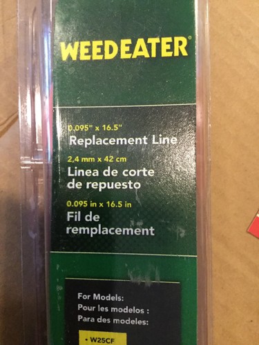 Weed Eater 581681001 Replacement Trimmer Line, 0.095” x 16.5” New