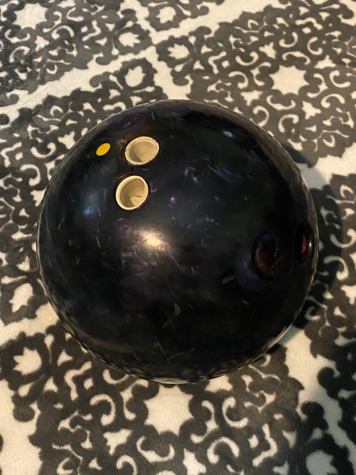 Storm X Factor purple/ blue pro curve bowling ball finger medium