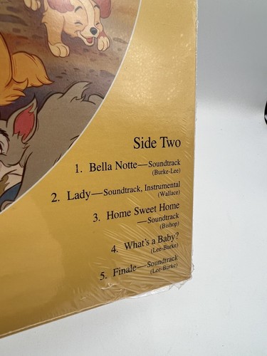Lady and the Tramp Picture Walt Disney 1980 Peggy Lee NEW FACTORY SEALED VINYL!!