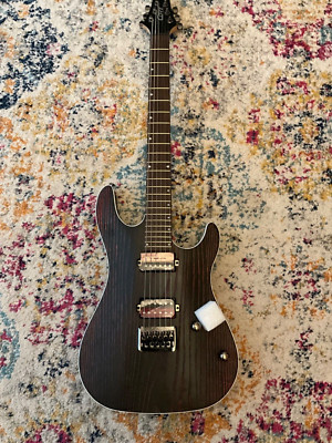 Cort KX Series 300 Electric Guitar, Etched Black Red