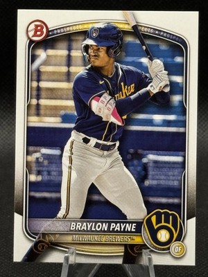 2025 Bowman BP-148 Braylon Payne Prospects Milwaukee Brewers