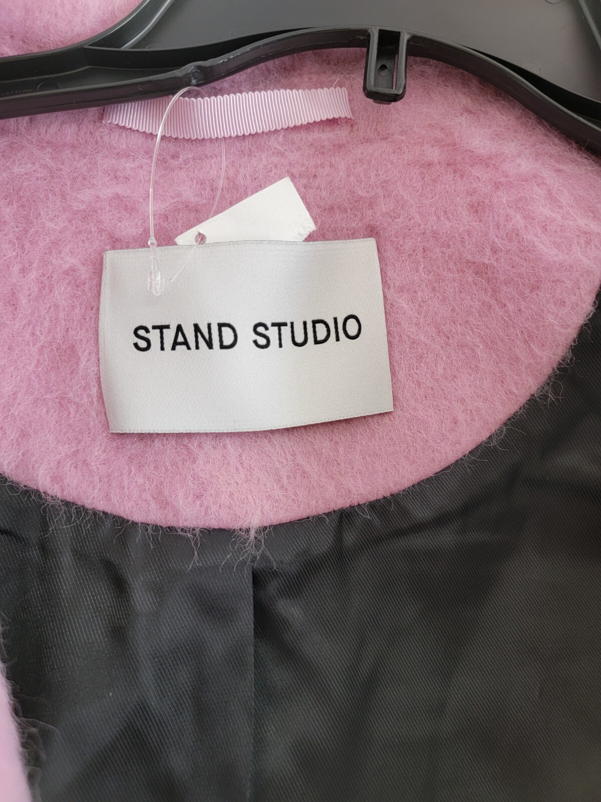 STAND STUDIO Esme Jacket Women's 32 Bubblegum Pink Wool Blend Button Closure L/S - Picture 11 of 14