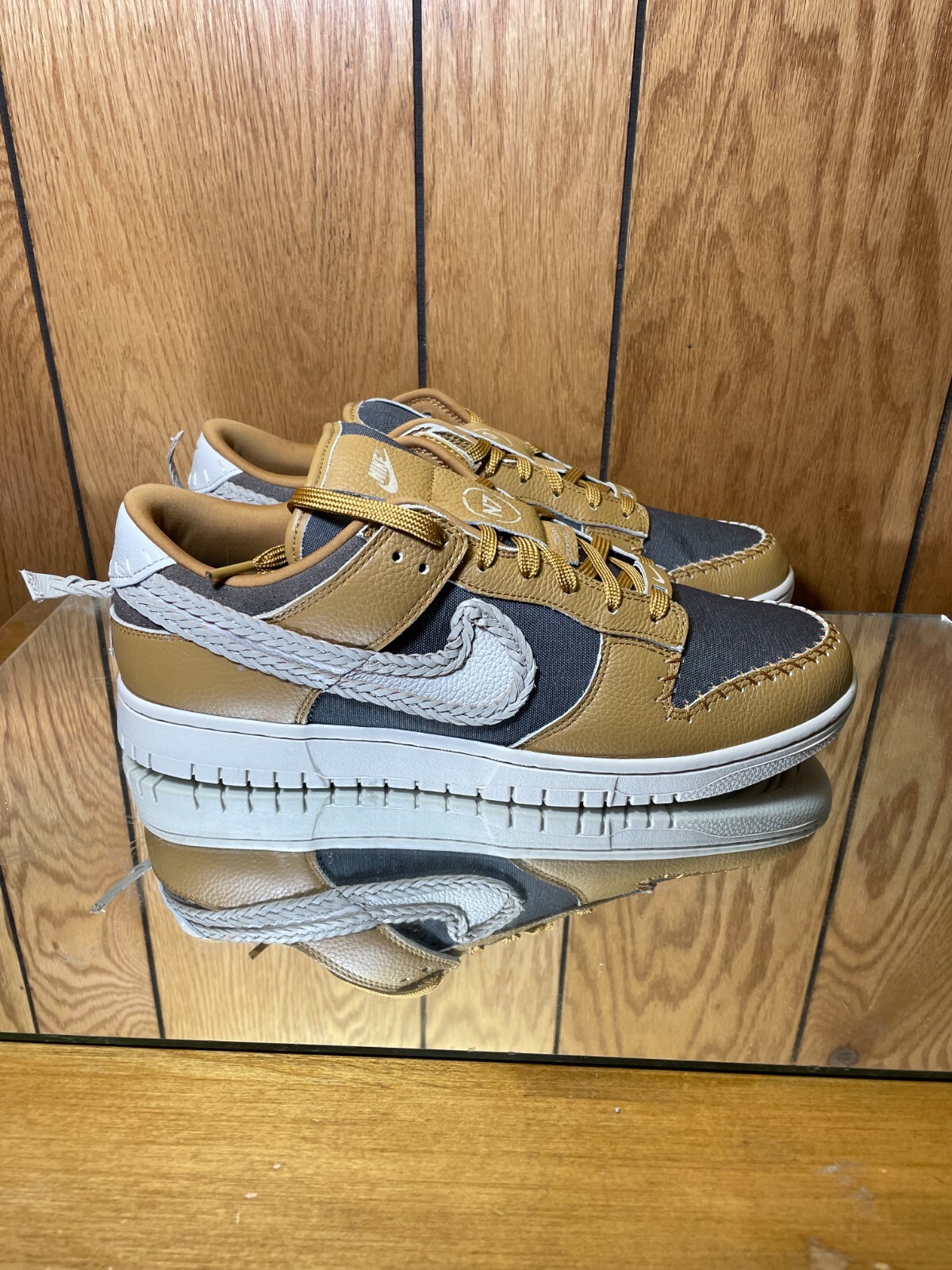 Nike Dunk Low N7 By You Lyle Thompson DJ3210-991 Men\'s Size 10 Shoes 2021 Nike Dunk Low N7 Custom by You iD Lyle Thompson SZ 10  main image 3