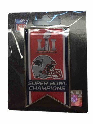 New England Patriots 2017 Super Bowl LI 51 Champions Banner Lapel Pin