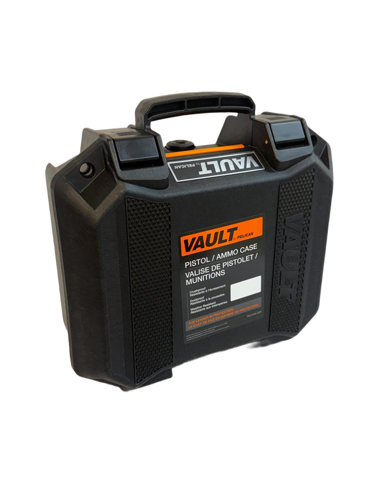 Pelican V100 VAULT Small Pistol Case Hard Case w/ Foam Insert