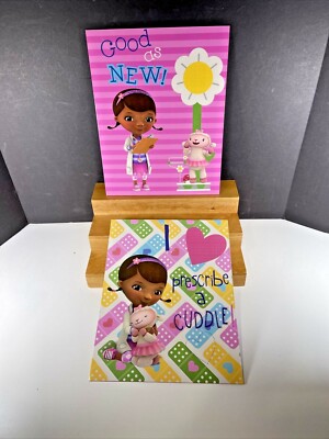 2X 2014 DISNEY DOC McSTUFFIN 3-Prong Portfolio Binder Folders MINT
