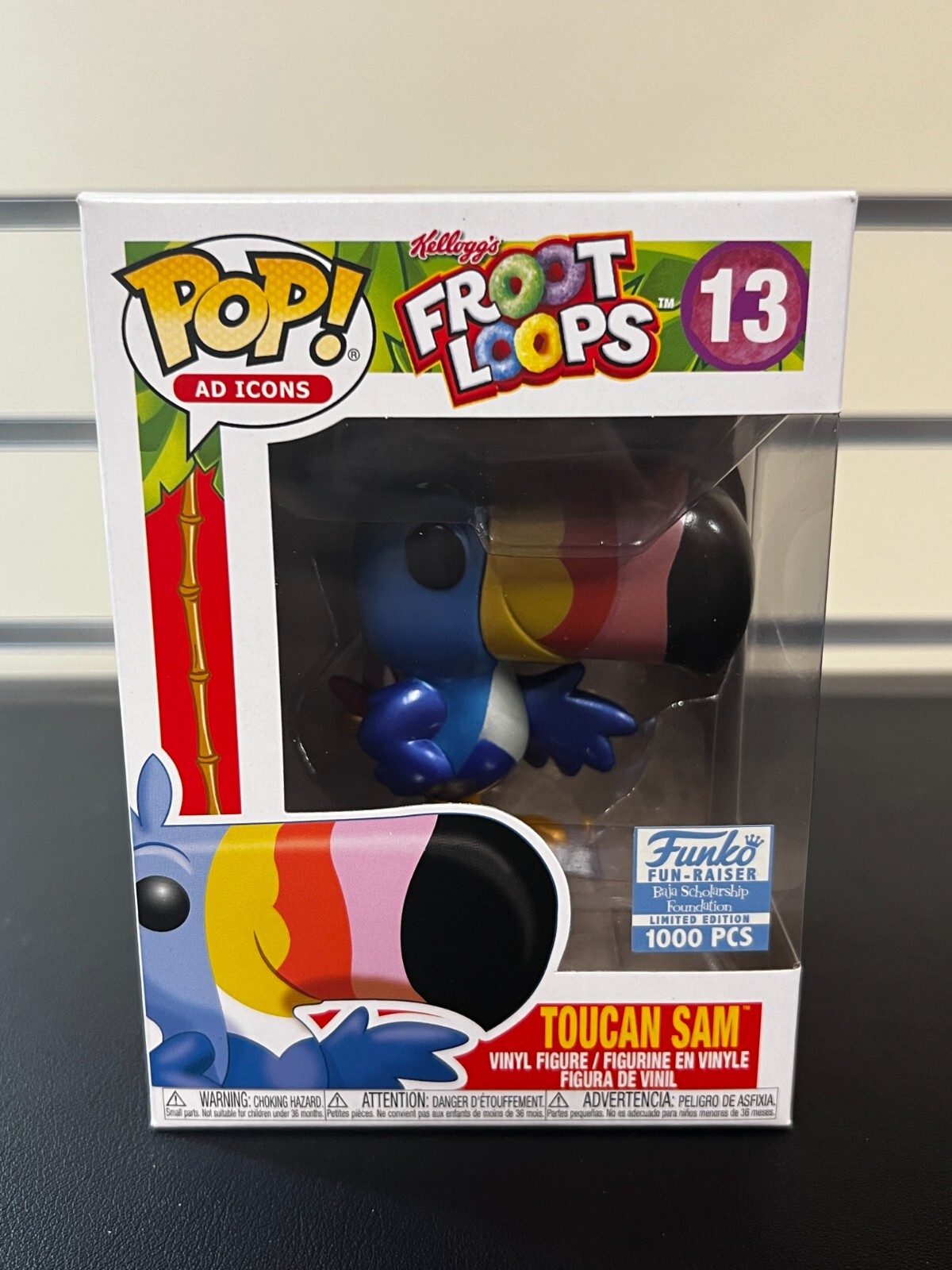 Funko Pop! Ad Icons – Sam Toucan Exclusif Fun Fest 2023 Avec Chapeau De Fruits, Figurine Vinyle 14,5 Cm – Collectionneur Kellogg's Froot Loops