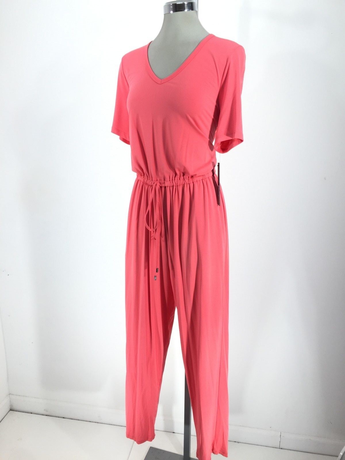 MARC NEW YORK Женский элегантный джемпер кораллового цвета, новый WT с коротким рукавом, размер S