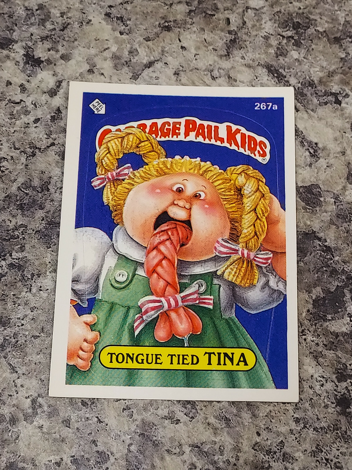 267a Tongue Tied Tina Garbage Pail Kids GPK Topps Original Series