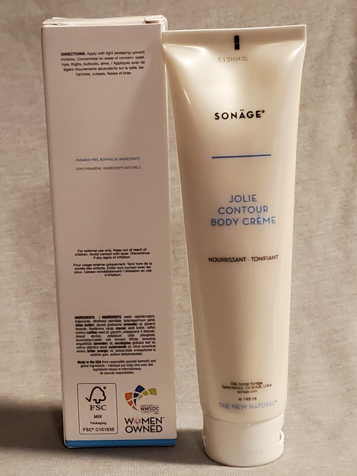 AUTHENTIC Sonage Jolie Contour Body Creme *NEW* NIB 5 oz FULL SIZE